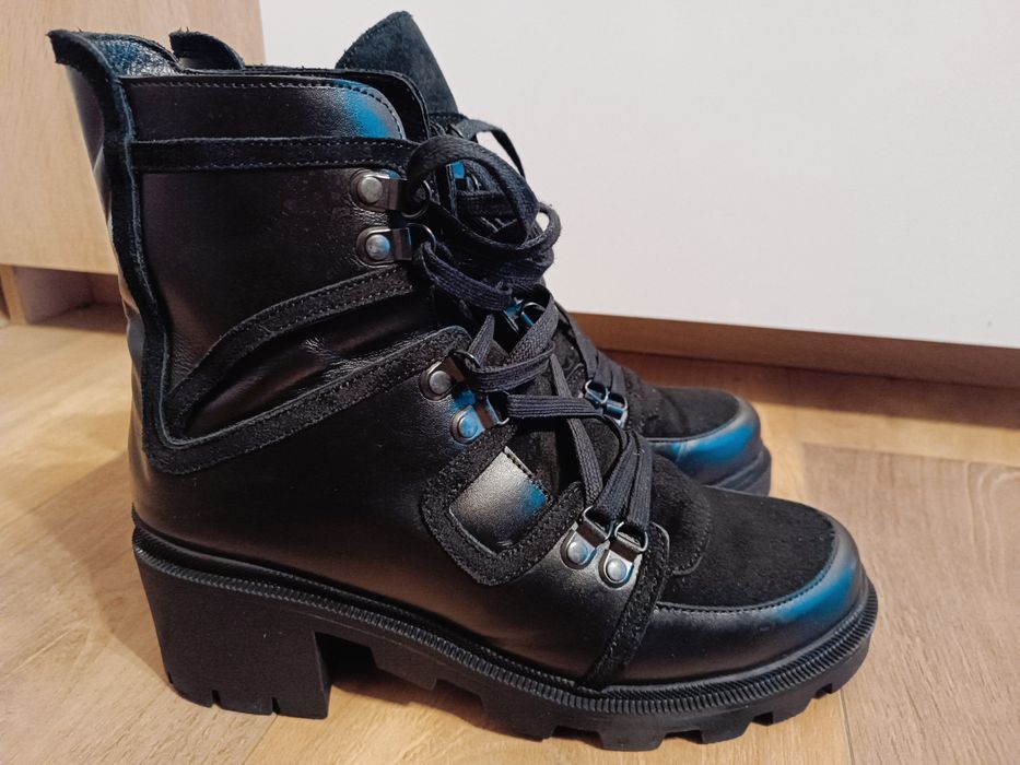 Зимни кожени боти