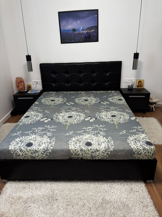 Vand Pat Dormitor 2m x 1.6m, somiera metalica rabatabila telescopica