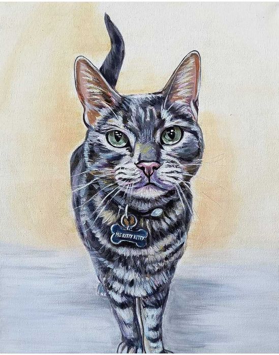 Портрет на домашен любимец по снимка 60лв.