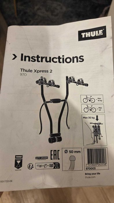 Thule Xpress 2 970 suport biciclete