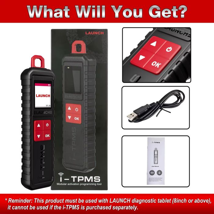 Tester/Diagnoza Launch i-TPMS pentru scris/codat/verificat senzori