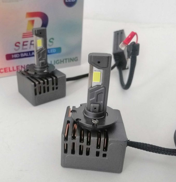 LED крушки ксенон директна замяна без баласт 12V D1R D1S D2R D2S D3R D3S D4R D4S - кутия 2бр.