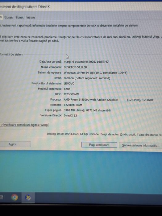 Laptop Lenovo IdeaPad 12 GB Ram SSD 512