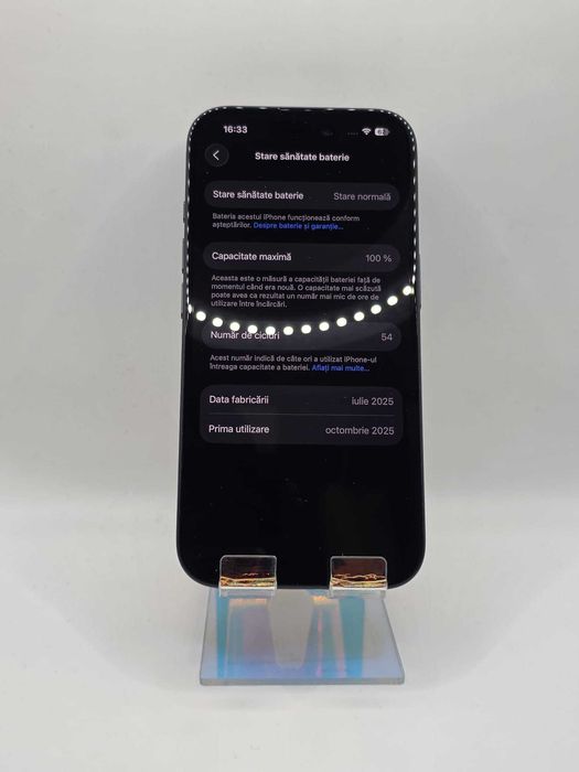 Iphone 16, MEM 128GB, RAM 8GB, Black, Amanet Doamna Ghica, Cod: 93996