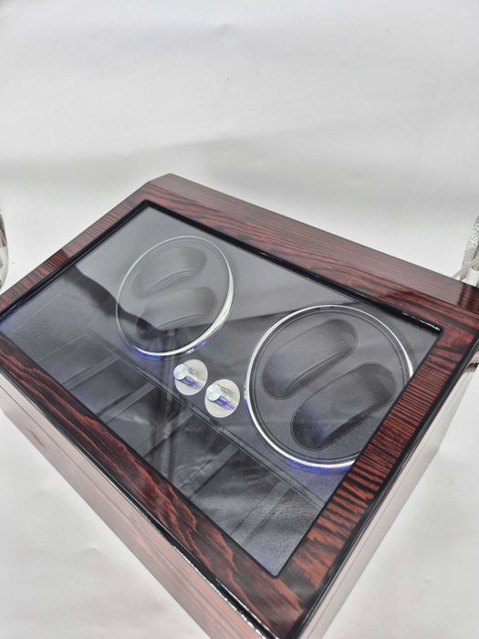 Cutie Ceasuri Automate (Watch Winder) ANWBROAD 4+6 -LED & Piano Finish