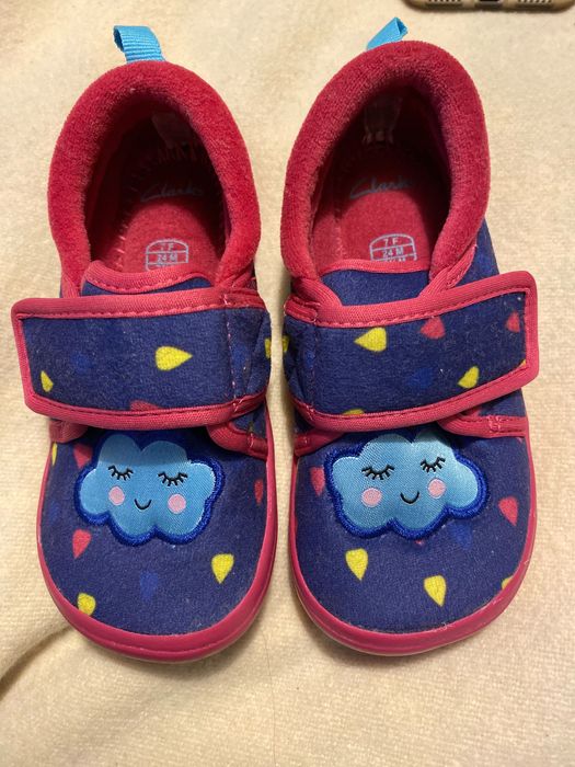 Сини Кожени ботушки Clarks, 22 номер