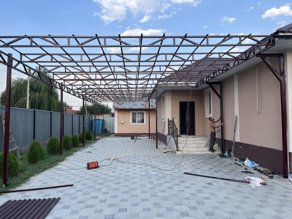 Усиление , Навес, Склад , Сварка