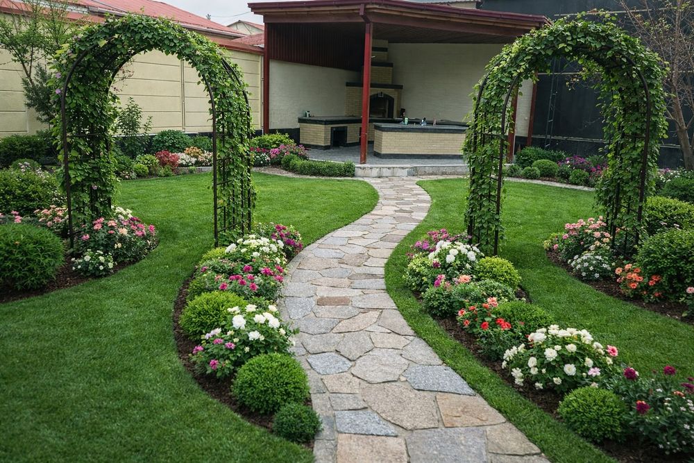 Газон + ланшафт дизайн + микроклимат+ палив  хизматларимиз мавжуд