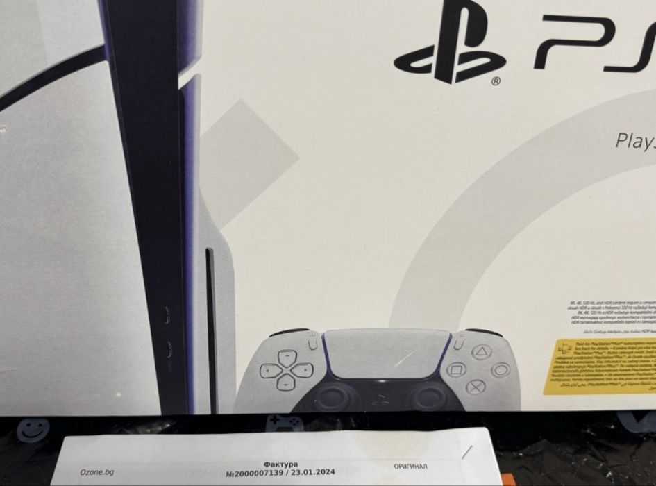 ЧИСТО НОВ 1TB Sony Playstation 5 Disc Slim ОЗОН Гаранция 2026г.