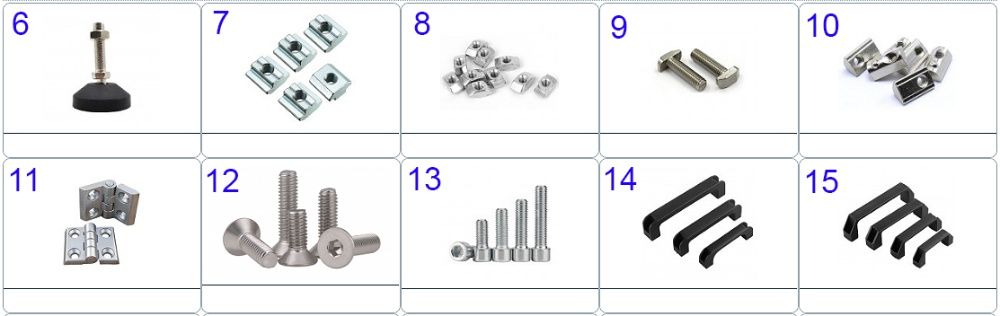 Алуминиеви профили, CNC конструкции, CNC конструкционни профили
