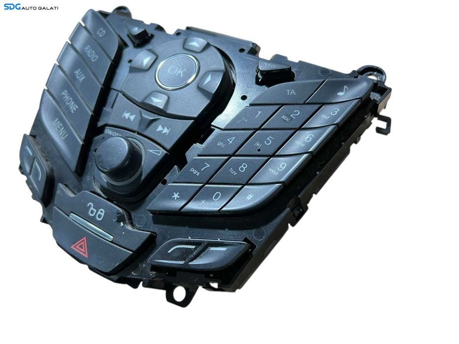 Panou Buton Butoane Comanda Control Radio CD Player Navigatie Volum Avarii Inchidere Centralizata Ford Focus 3 2010 - 2015 Cod AM5T-18K811-BD AM5T18K811BD [LR0525]