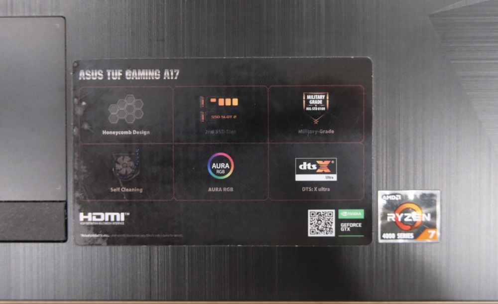 ASUS TUF A17 Ryzen 7, 24GB, GTX 1660 Ti