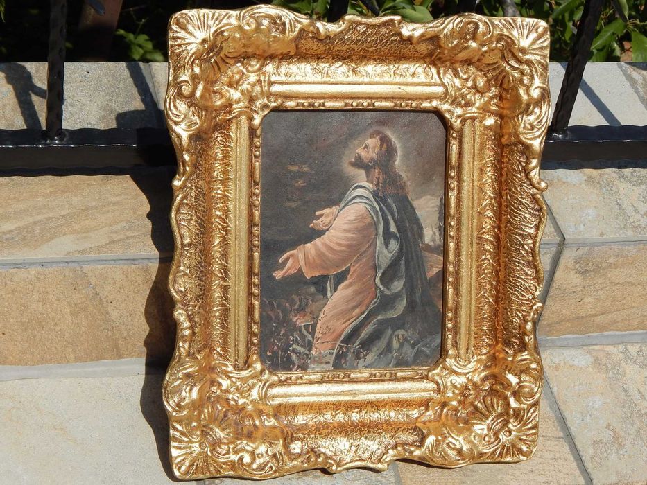 Tablou pictura Rugaciunea lui Iisus in Gradina Ghetsimani 33X38 cm