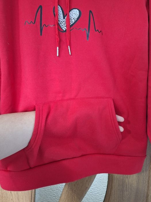 Pulover călduros imprimeu bătăile inimii marimea M/L