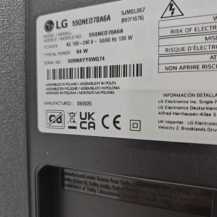 LG QNED 139cm 4K Smart 2025 Zeus Amanet Vitan 4007