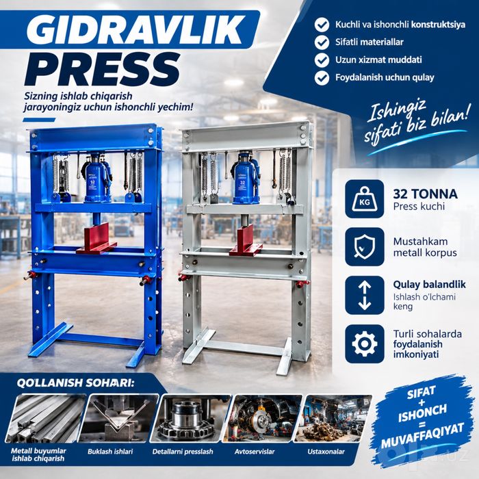 32 Tonnalik gidravlik press