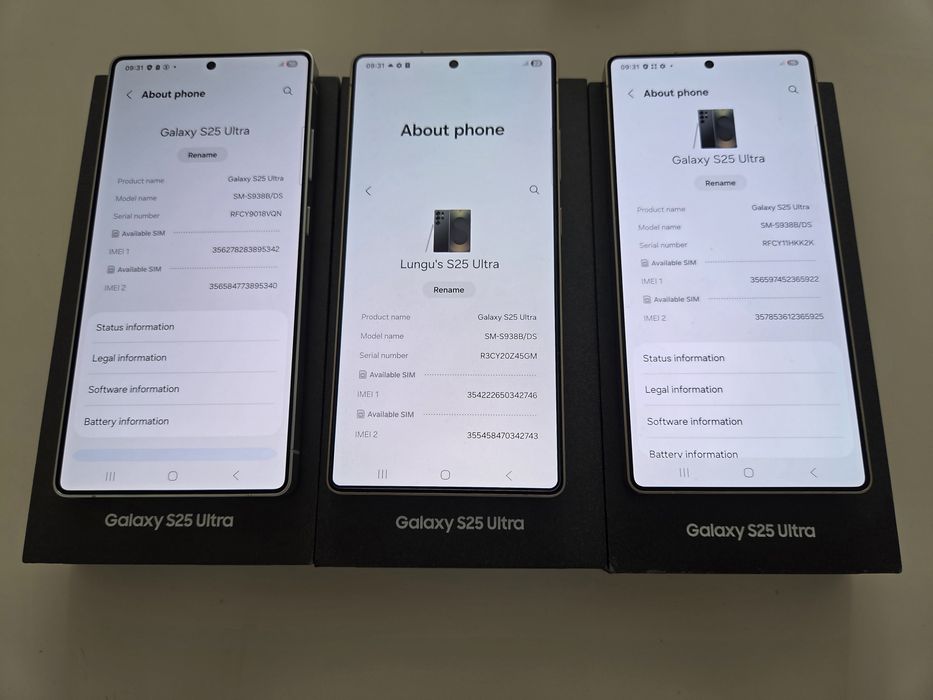 Samsung S25 Ultra 256/512gb NOI