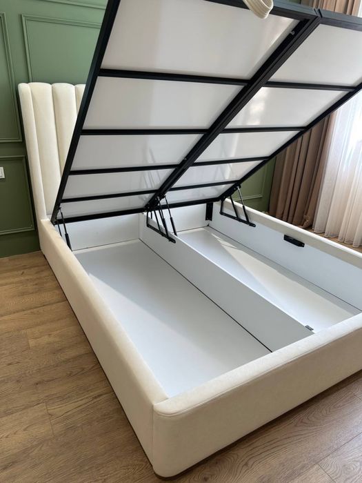 Мягкая интерьерная кровать с подъемным механизмом матрасы ортопедическ