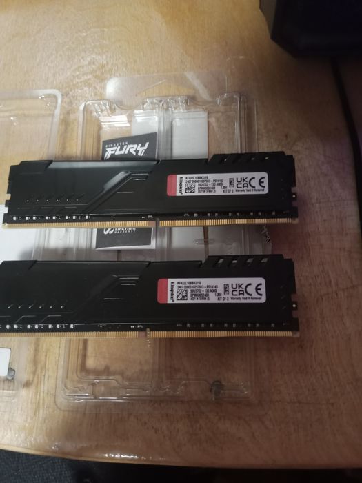 Оперативная память Kingston fury 16gb (2x8) ddr4 3200mt/s
