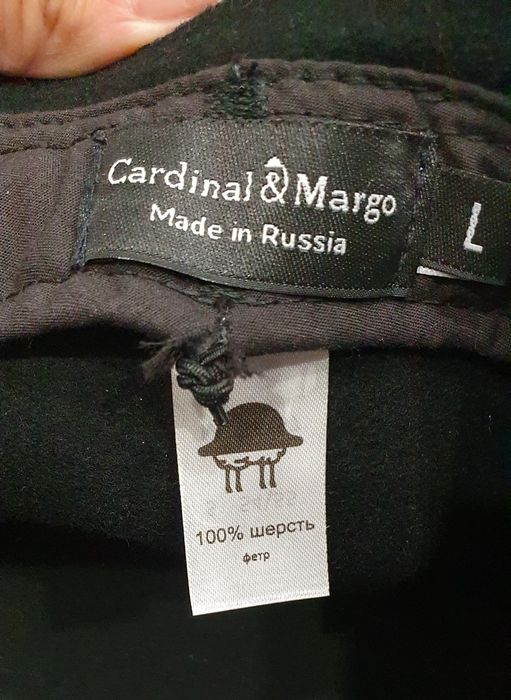 Шляпа с вуалью. 100% шерсть