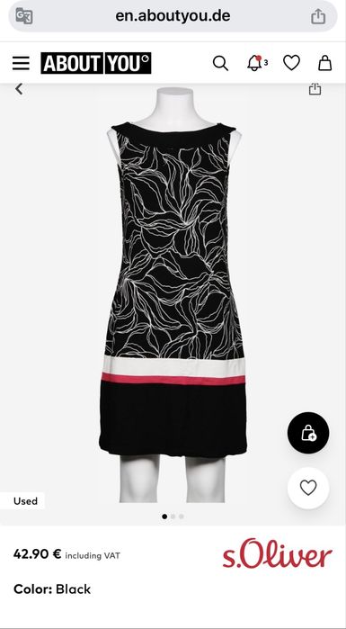 Рокля s.Oliver black label 34/36