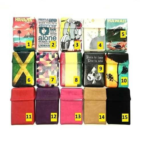 Калъфи за цигари еко кожа ,силикон, пластмаса