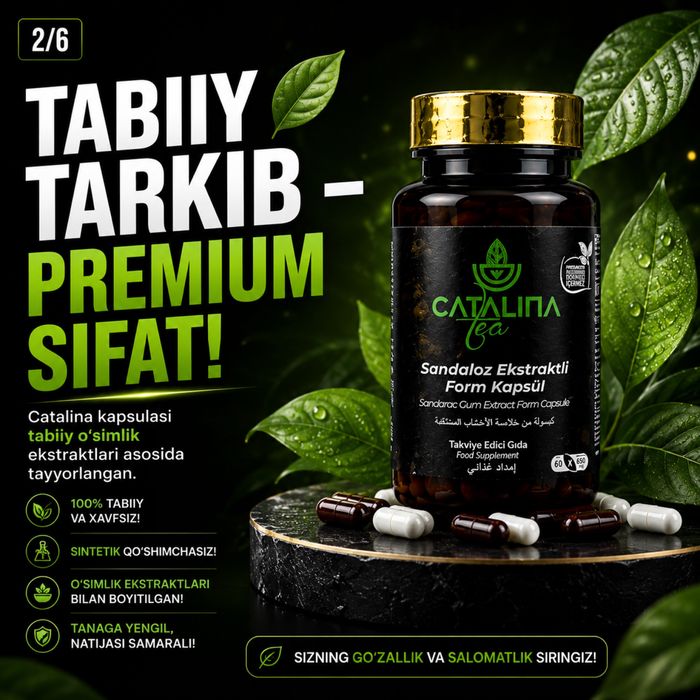 Sandaloz ekstrakti Catalina ozdiruvchi kapsula