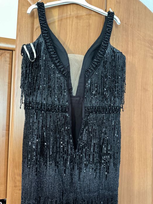 официална рокля с мъниста и паети