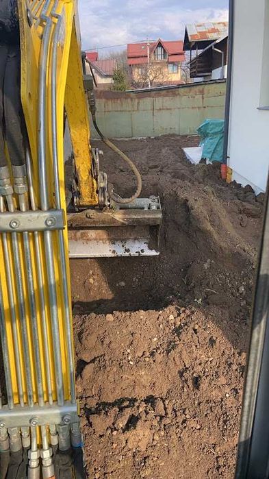 Miniexcavator de închiriat, diverse lucrari