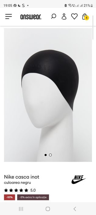 Nike casca inot silicon long hair produs nou