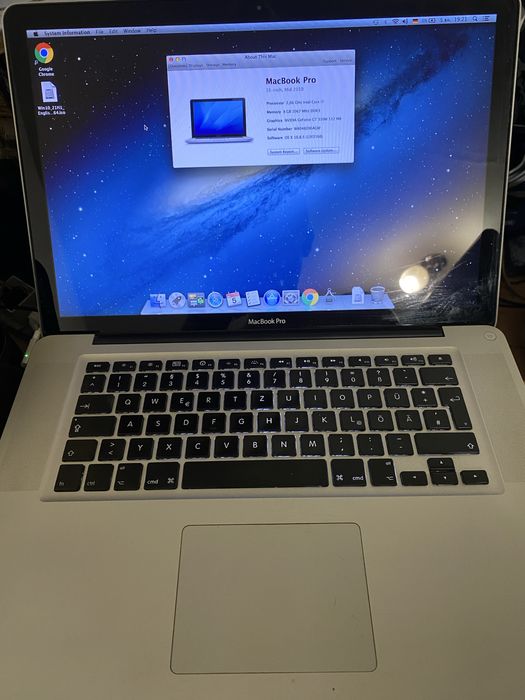 MacBook Pro 15 inch - mid 2010 - 8gb ddr3
