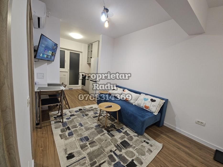 Apartament studio 43mp 650m de metrou, centrală, totul nou
