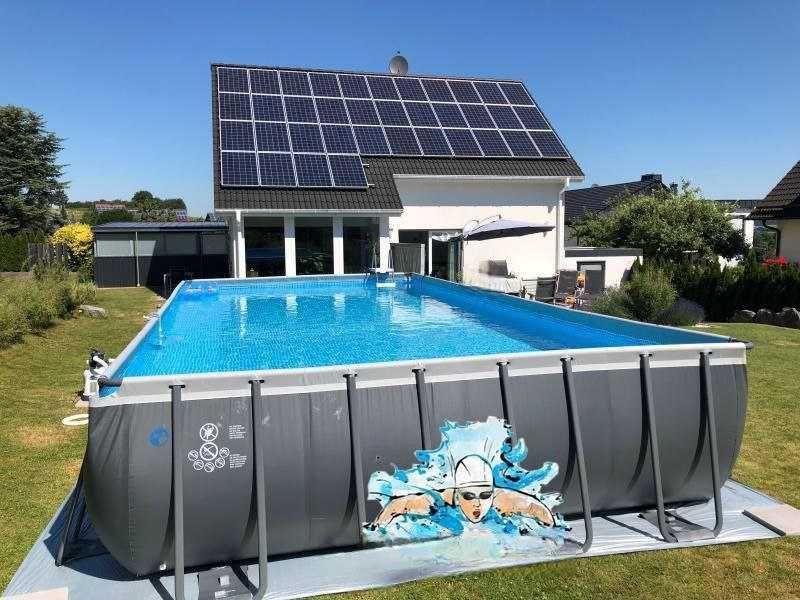 INTEX Каркасный бассейн Rectangular Ultra Frame Pool 975 x 488 x 132