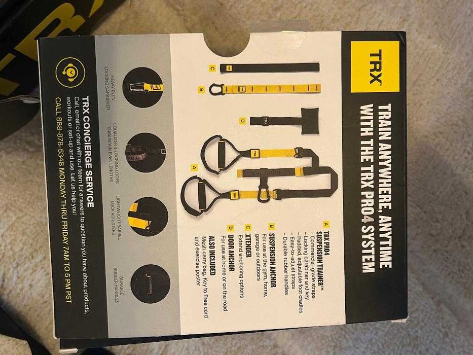 Corzi antrenament in suspensie TRX Club Pro4 system