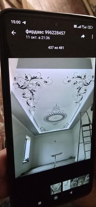 Натяжной потолок хизмати бухорони любой жойига