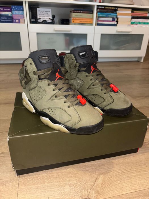 Air Jordan 6 Retro x Travis Scott Olive Green Cluj-Napoca • OLX.ro