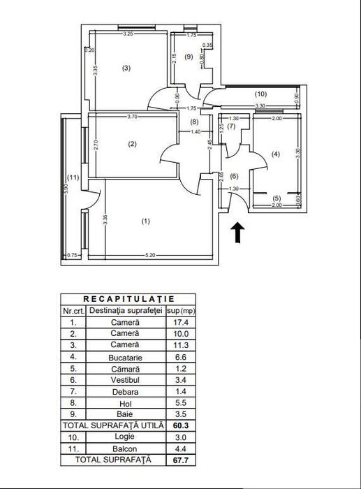 [VANZARE] Apartament 3 camere Sos Giurgiului