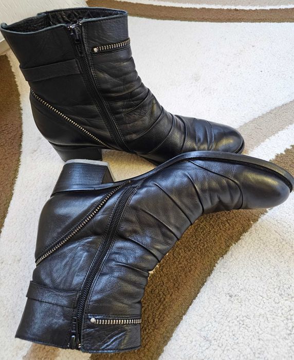 Дамски кожени боти Gianni (40 рр) и Gabor (7 1/2) - отлични!