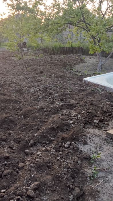 Копка огород земля