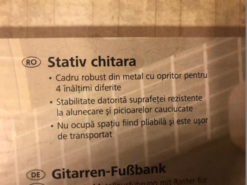 Stative chitara ( Guitar Footrest )