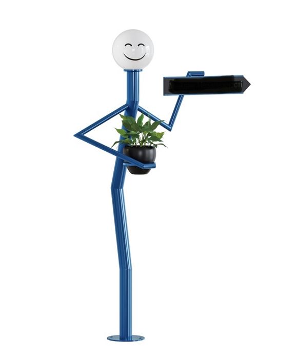 Светодиодный светильник торшер Смайлик