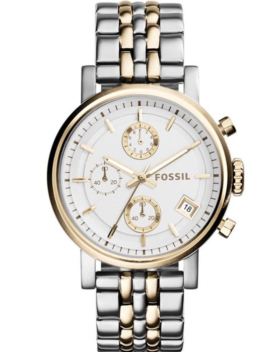 Ceas Fossil Boyfriend nou two tone 38mm diametrul exceptional es3746