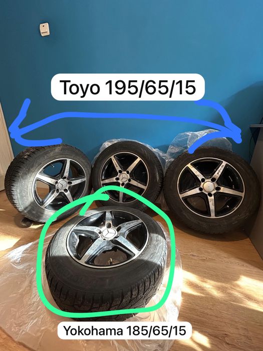 Продам резину с Дисками на Мерседес