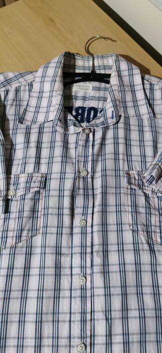 Мъжка риза с къс ръкав