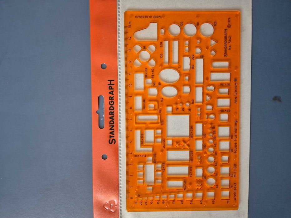 Oferta ! Set 8 buc. Sabloane de desen tehnic Standardgraph. Germania