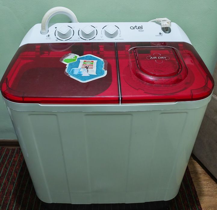 2 ta kir yuvish mashinasi sotiladi. Artel brendi. Yarim avtomat