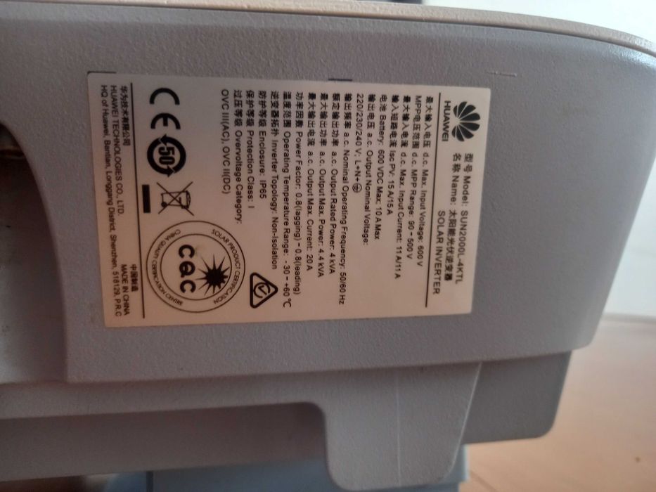Inverter Huawei SUN-2000L-4KTL