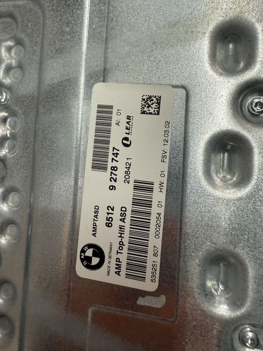 Sistem muzica logic 7 bmw x6 e71 x5 e70 statie /boxe subwoofer