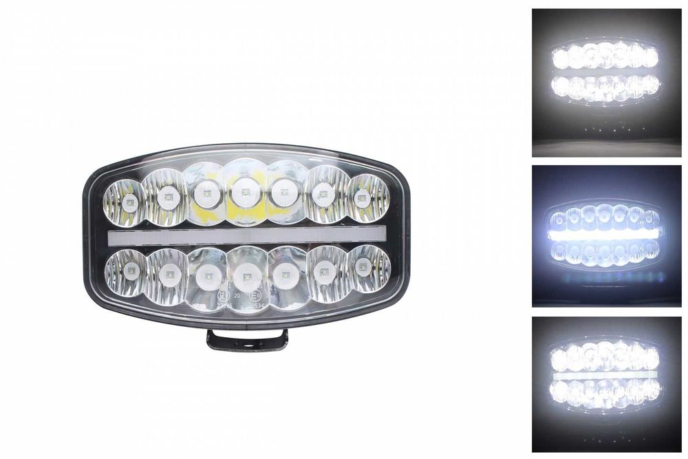 80W LED Лед Фар Халоген Неон ефект 12-24V E-Mark За DAF MAN Scania