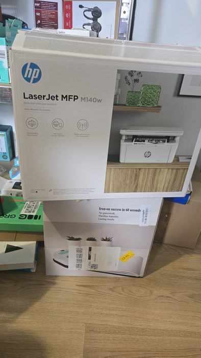 Лазерен Принтер HP LaserJet MFP M140w (3-в-1, Wi-Fi)